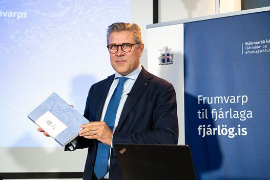 Bjarni Benediktsson kynnir fjárlagafrumvarp ársins 2024.