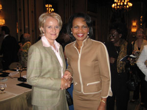 Valgerður Sverrisdóttir og Condoleezza Rice